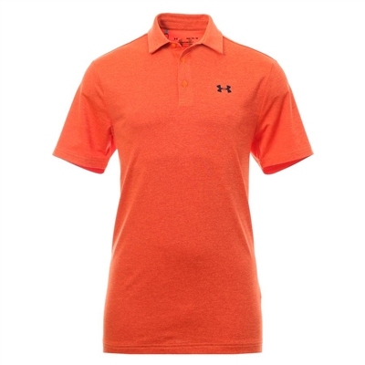 Under Armour Golf UA Playoff 2.0 Shirt, Orange Spark