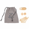 Custom Logo Bamboo Tee Set with Pouch