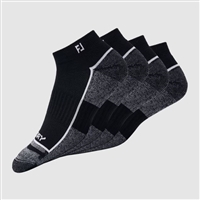 Footjoy Men's ProDRY Sport 2-Pack Socks, Black (Size 7-12)