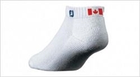 Footjoy Mens Canada ComfortSof Sport Socks (3 pack), White