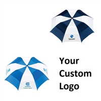 Custom Logo 58" Vented Auto Open Golf Umbrella - 2 Colours