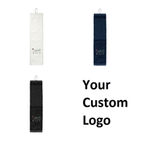 Custom Logo 5.25"x22" Scrubber Golf Towel - 3 Colours