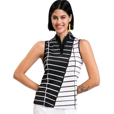 Jamie Sadock Sleeveless Golf Shirt, Razzmatazz