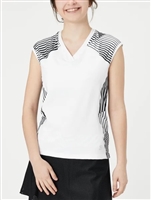 Sofibella Women's Mysterious Short Sleeve - White/Black