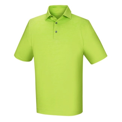 FootJoy Men's Golf Shirt - Lisle Space Dyed Polo - Green