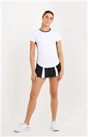Sofibella Women's Short Sleeve Top, White