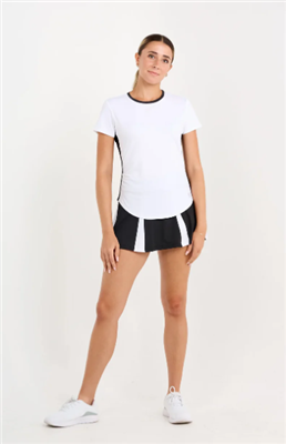 Sofibella Women's Short Sleeve Top, White