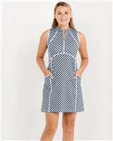 Sofibella Women's Monochrome Dress, White/Black