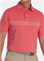 Footjoy Menâ€™s Engineered Pinstripe Lisle( Coral Red)