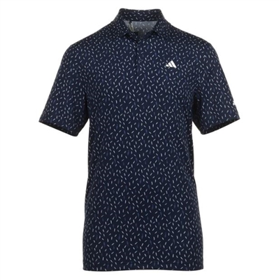 adidas Men's Ultimate365 All Over Print Polo, Navy/White