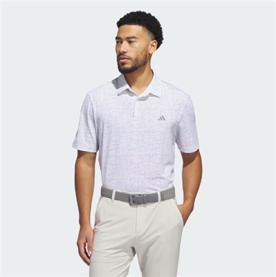 adidas Men's Ultimate365 Power Grid Polo, White Pattern