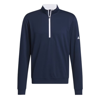 Adidas Menâ€™s Lightweight Half Zip Pullover, Navy