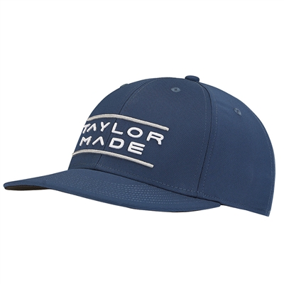 TaylorMade Stretch Flatbill Made Hat, Navy