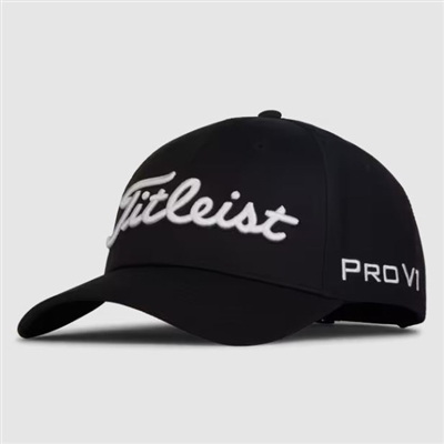 Titleist Tour Performance Adjustable Hat, Black/White
