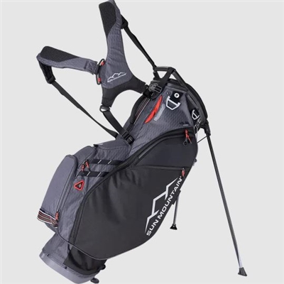 Sun Mountain 4.5 LS Stand Bag, Black/Steel/Red