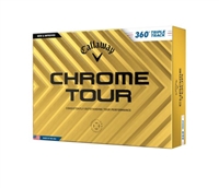 2024 Callaway Chrome Tour Golf Balls, White Triple Track