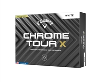 2024 Callaway Chrome Tour X Golf Balls, White