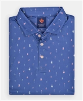 Donald Ross Men's Maurice Polo, Navy Multi