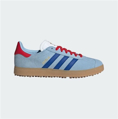 Adidas Unisex Gazelle Spikeless Golf Shoes, Sky/Blue