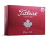 2025 Titleist Pro V1 Golf Balls - Canada Flag