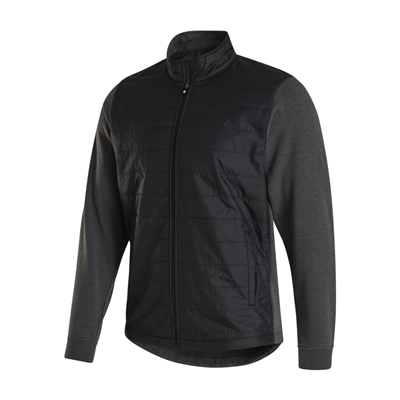 Footjoy FJ Full-Zip Hybrid Jacket, Black/Charcoal