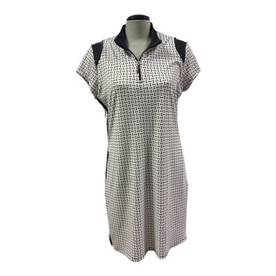 Dexim Women's Nella Dress, White/Black