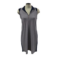 Dexim Women's Nora Dress, Navy/White