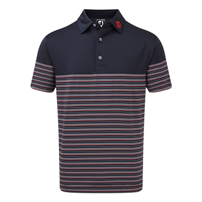 FootJoy Men's Golf Shirt - Lisle Multi Pinstripe