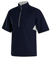 FootJoy HydroLite X Short Sleeve Golf Rain Shirt - Navy/White