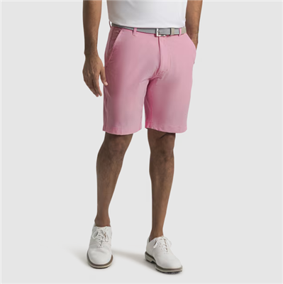 A stretchy waistband with a built-in gripper keeps your shirt tucked in, while subtle stripes provide added style