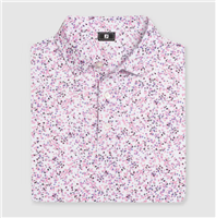 Footjoy Menâ€™s Watercolour Floral Pique, White/Pink Pop/Vivid Violet