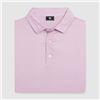 Footjoy Menâ€™s Club Cube Lisle Golf Shirt, White/Orchid Smoke