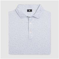 Footjoy Menâ€™s Linework Floral Lisle, White/Blue Breeze/Orchid Smoke