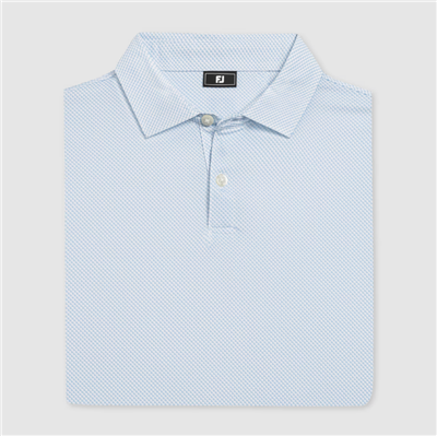 Footjoy Menâ€™s Pixel Geo Lisle, White/Blue Breeze
