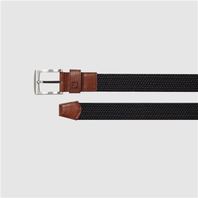 FootJoy Braided Belt, Black, Long