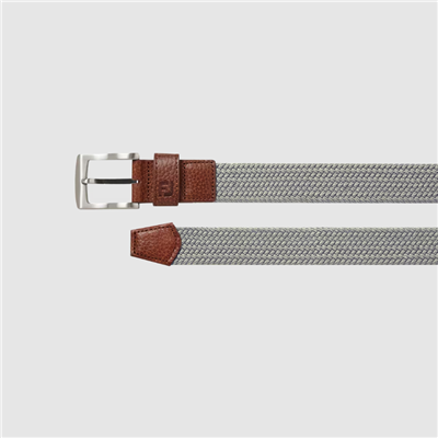 FootJoy Braided Belt, Grey, Regular