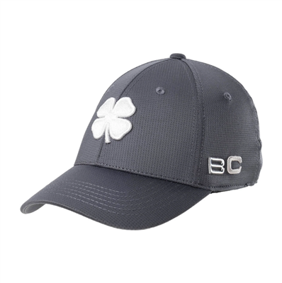 Black Clover Iron X Steel Fitted Hat, Titanium/White
