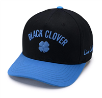 Black Clover Timeless 4 Adjustable Hat, Black/Royal