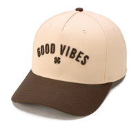 Black Clover Good Vibes Only Adjustable Hat, Tan/Brown