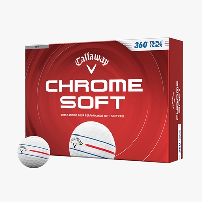 Callaway Chrome Soft Golf Balls, Triple Track