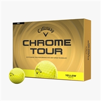 Callaway Chrome Tour Golf Balls, Yellow
