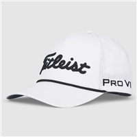 Titleist Tour Rope Adjustable Hat, White/Black