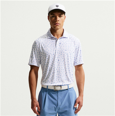 Nike Par Dri-FIT Golf Polo, White/Work Blue
