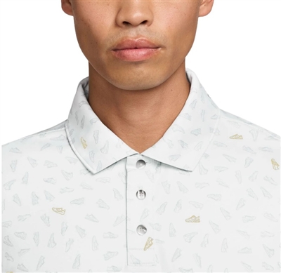 Nike Par Dri-FIT Golf Polo, White/Malachite