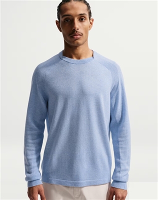 Nike Crew-Neck Cashmere/wool Golf Top, Blue/Ashen Slate