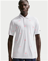 Nike Par Dri-FIT Golf Polo, White/Lava