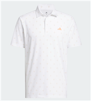 adidas Men's Ultimate365 Essense Print Climacool Polo Shirt, White