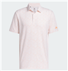 adidas Men's Ultimate365 Tango Print Climacool Polo Shirt,  White/Orange