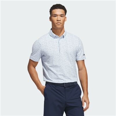 adidas Men's Butterspun Print Polo, White
