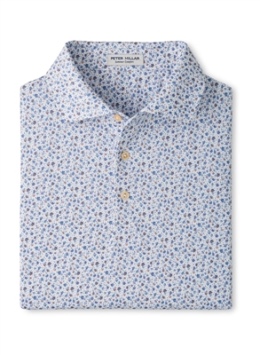 Peter Millar Ranch Water Performance Jersey Polo, White